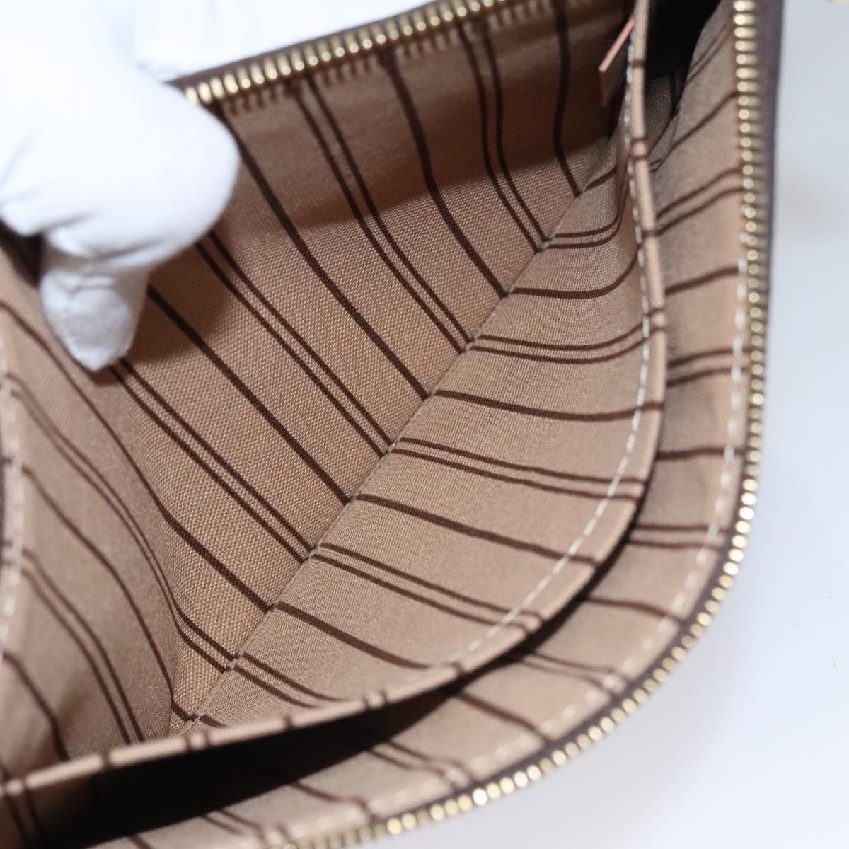 Louis Vuitton Neverfull Brown Canvas Clutch Bag (Pre-Owned) Size ONE SIZE - 17 Thumbnail