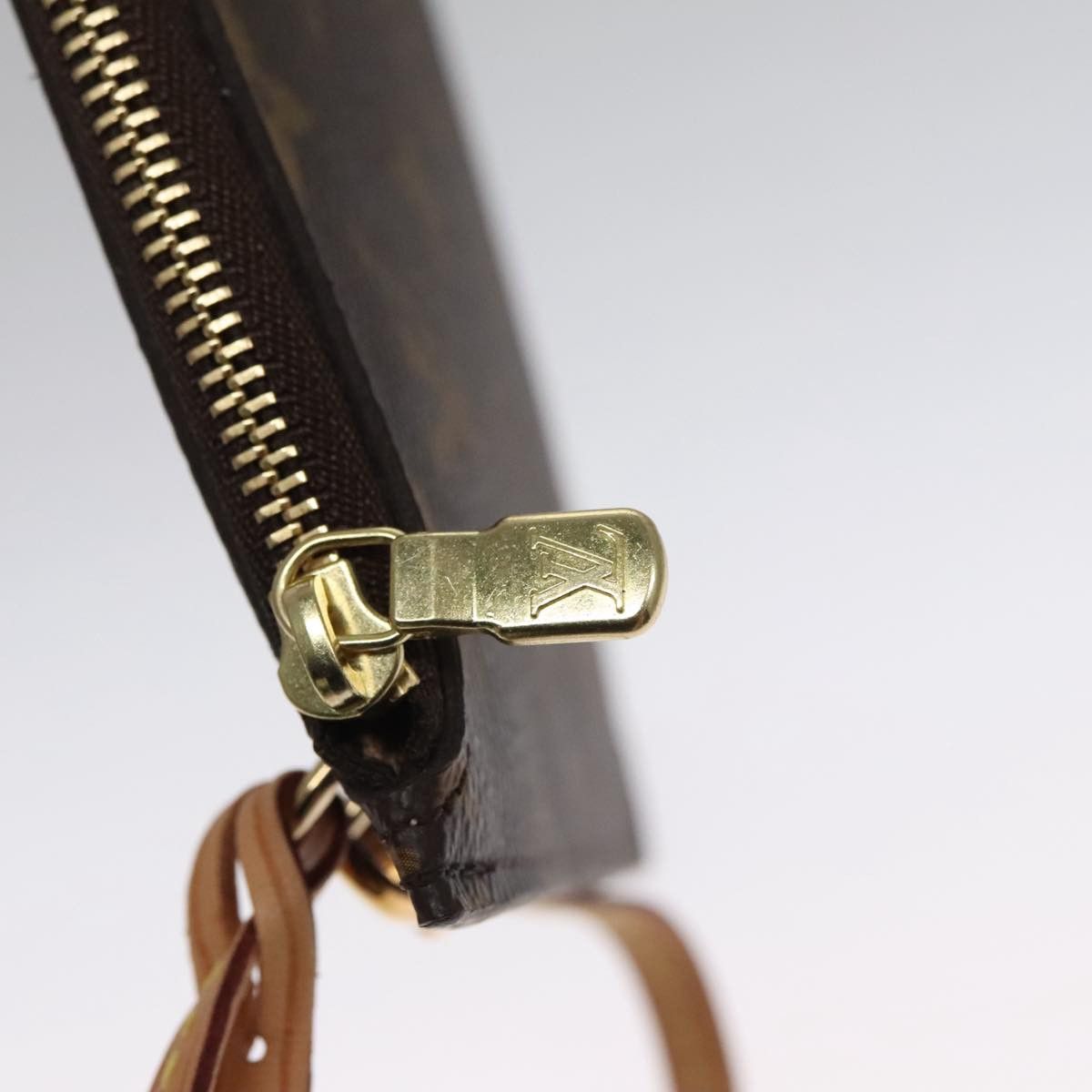 Louis Vuitton Neverfull Brown Canvas Clutch Bag (Pre-Owned) Size ONE SIZE - 11 Thumbnail