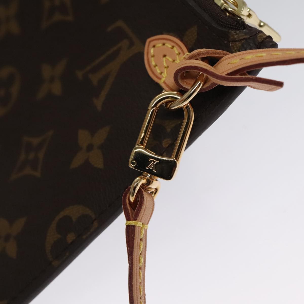 Louis Vuitton Neverfull Brown Canvas Clutch Bag (Pre-Owned) Size ONE SIZE - 10 Thumbnail