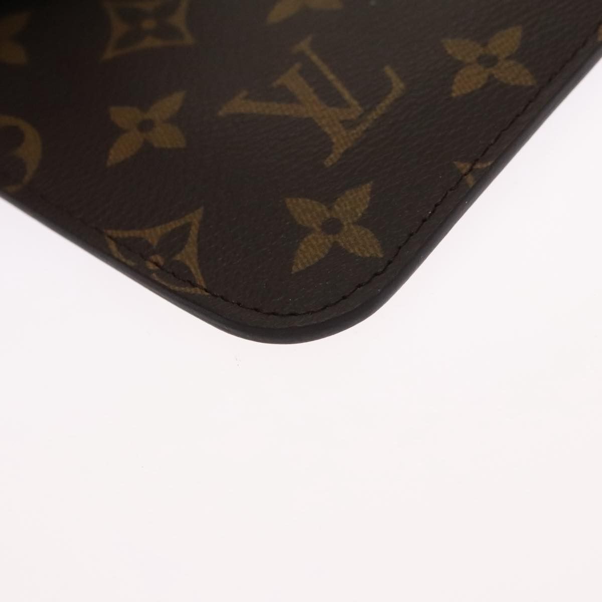 Louis Vuitton Neverfull Brown Canvas Clutch Bag (Pre-Owned) Size ONE SIZE - 7 Thumbnail