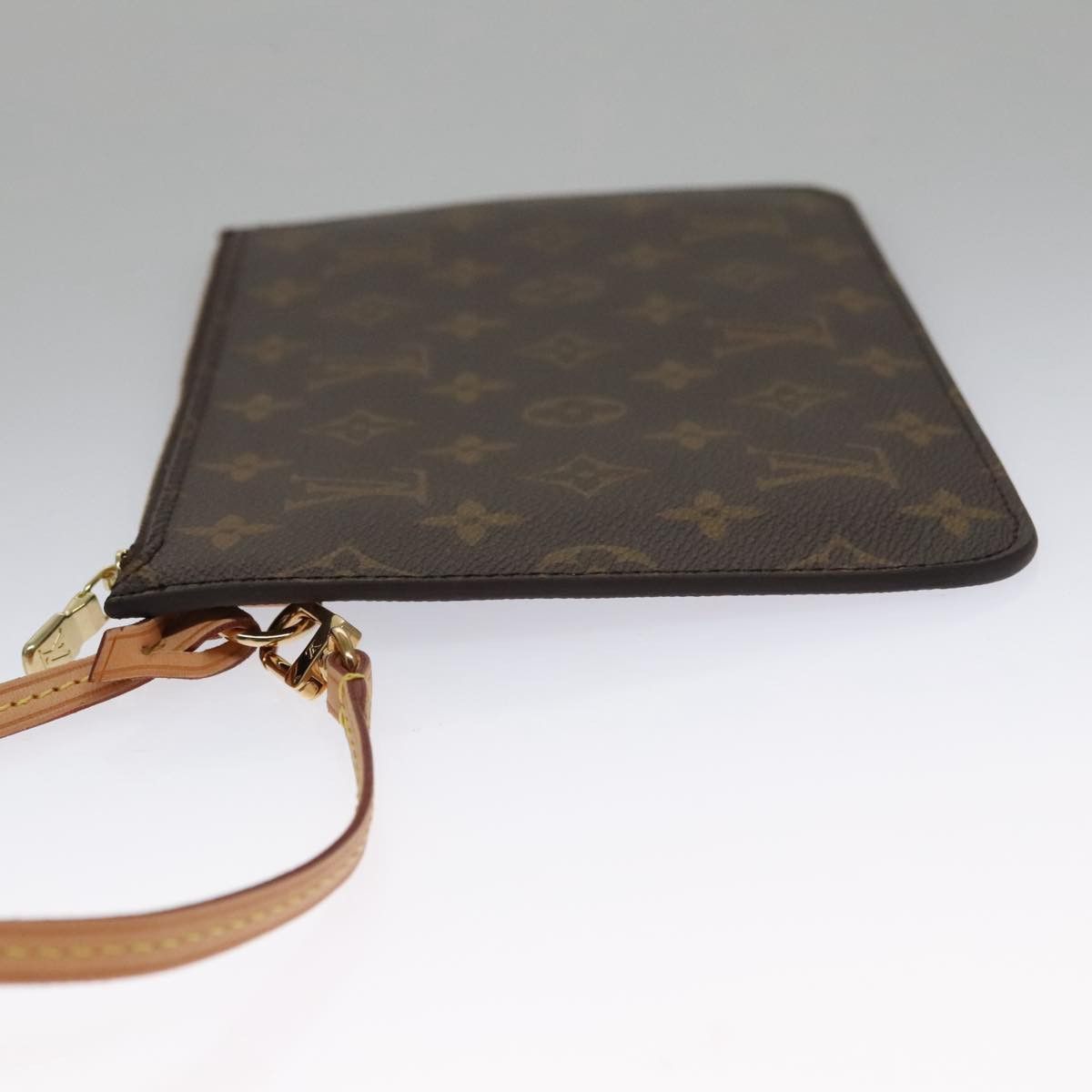 Louis Vuitton Neverfull Brown Canvas Clutch Bag (Pre-Owned) Size ONE SIZE - 4 Thumbnail