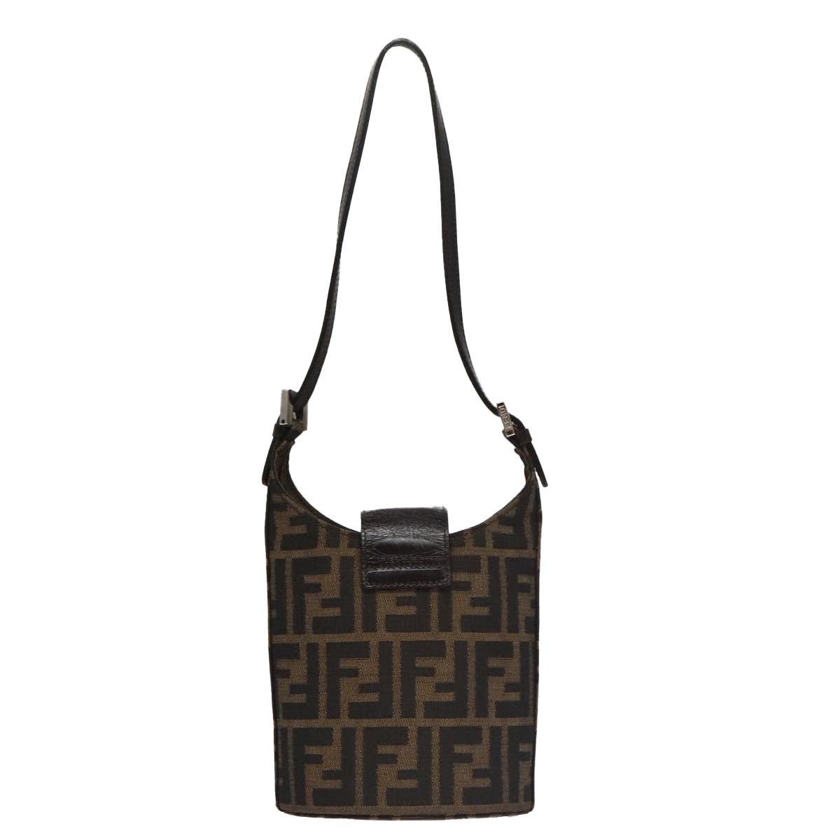Fendi Zucca Brown Canvas Shoulder Bag (Pre-Owned) Size ONE SIZE - 2 Thumbnail