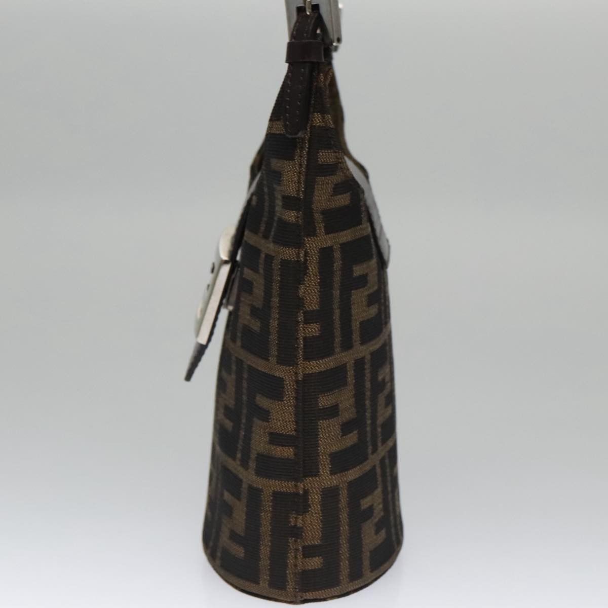 Fendi Zucca Brown Canvas Shoulder Bag (Pre-Owned) Size ONE SIZE - 3 Thumbnail