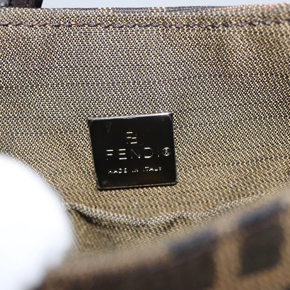 Fendi Zucca Brown Canvas Shoulder Bag (Pre-Owned) Size ONE SIZE - 9 Thumbnail