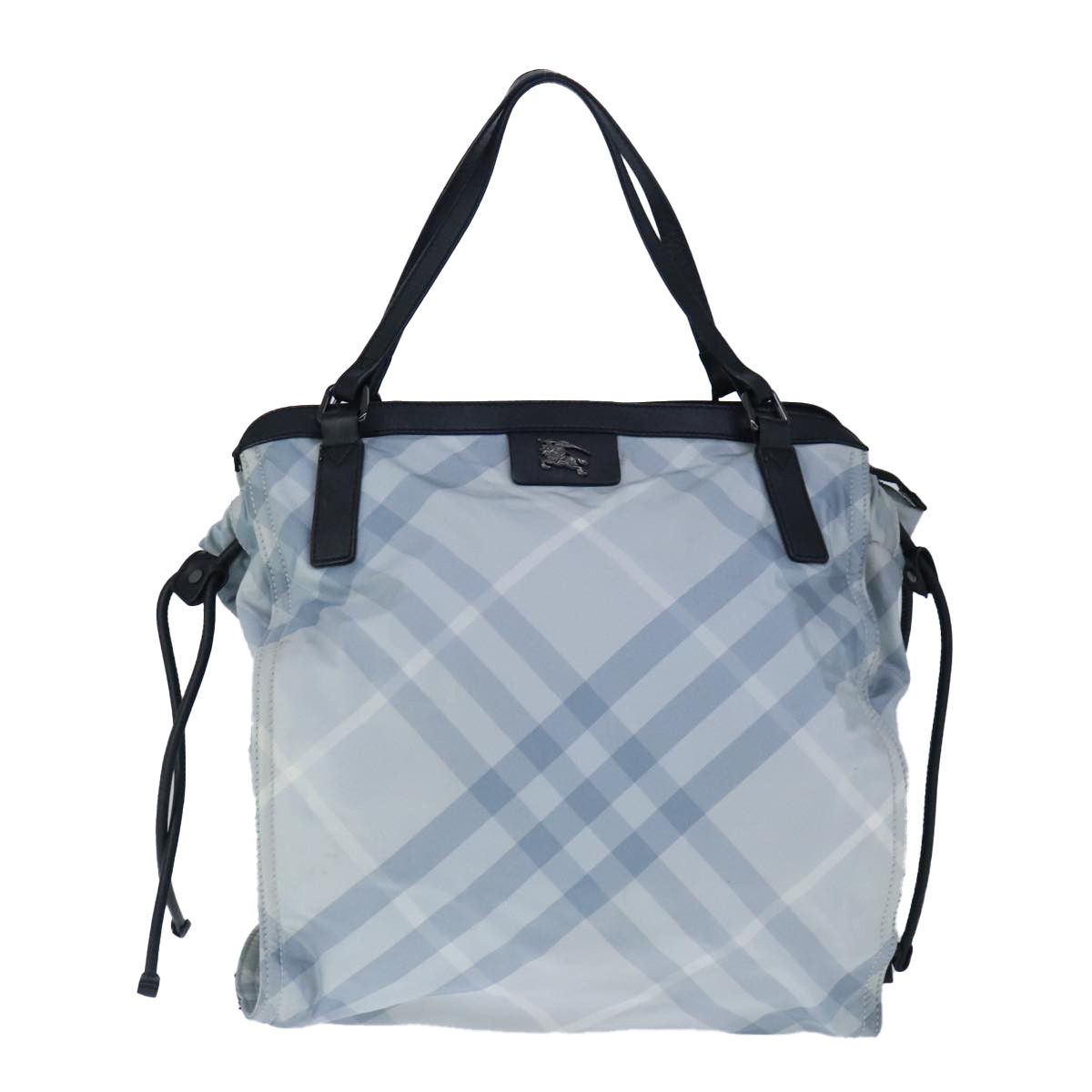 Burberry Nova Check Blue Synthetic Tote Bag (Pre-Owned) Size ONE SIZE - 14 Thumbnail