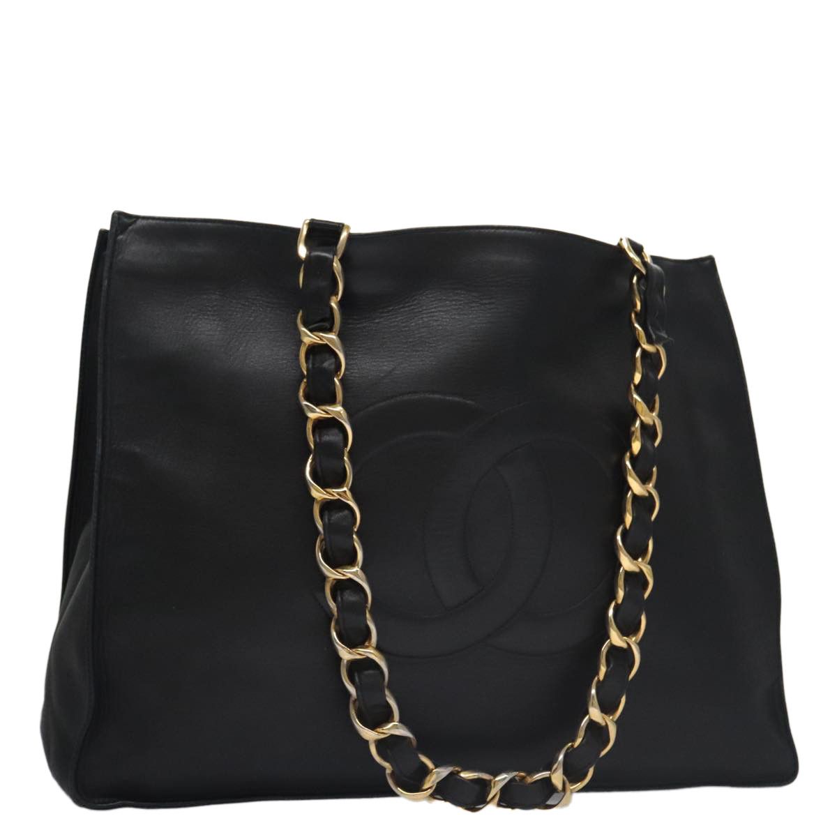 Chanel Cc Black Leather Tote Bag (Pre-Owned) Size ONE SIZE - 17 Thumbnail
