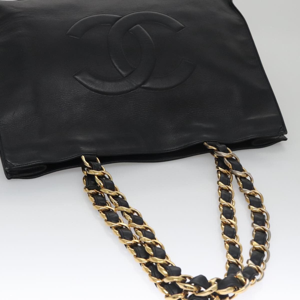 Chanel Cc Black Leather Tote Bag (Pre-Owned) Size ONE SIZE - 18 Thumbnail