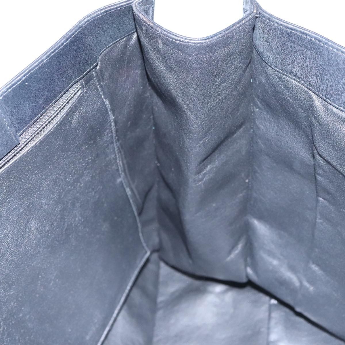 Chanel Cc Black Leather Tote Bag (Pre-Owned) Size ONE SIZE - 12 Thumbnail