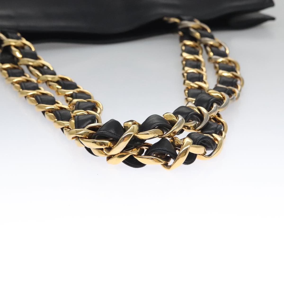 Chanel Cc Black Leather Tote Bag (Pre-Owned) Size ONE SIZE - 5 Thumbnail