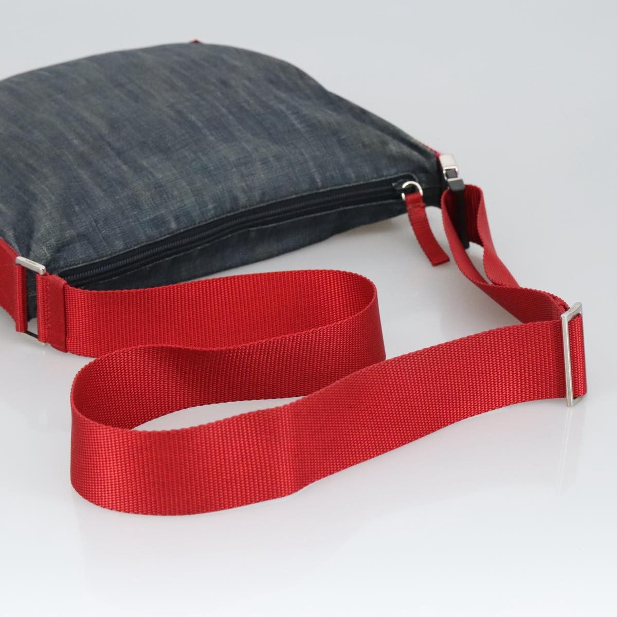 Prada Sports Navy Canvas Shoulder Bag (Pre-Owned) Size ONE SIZE - 4 Thumbnail
