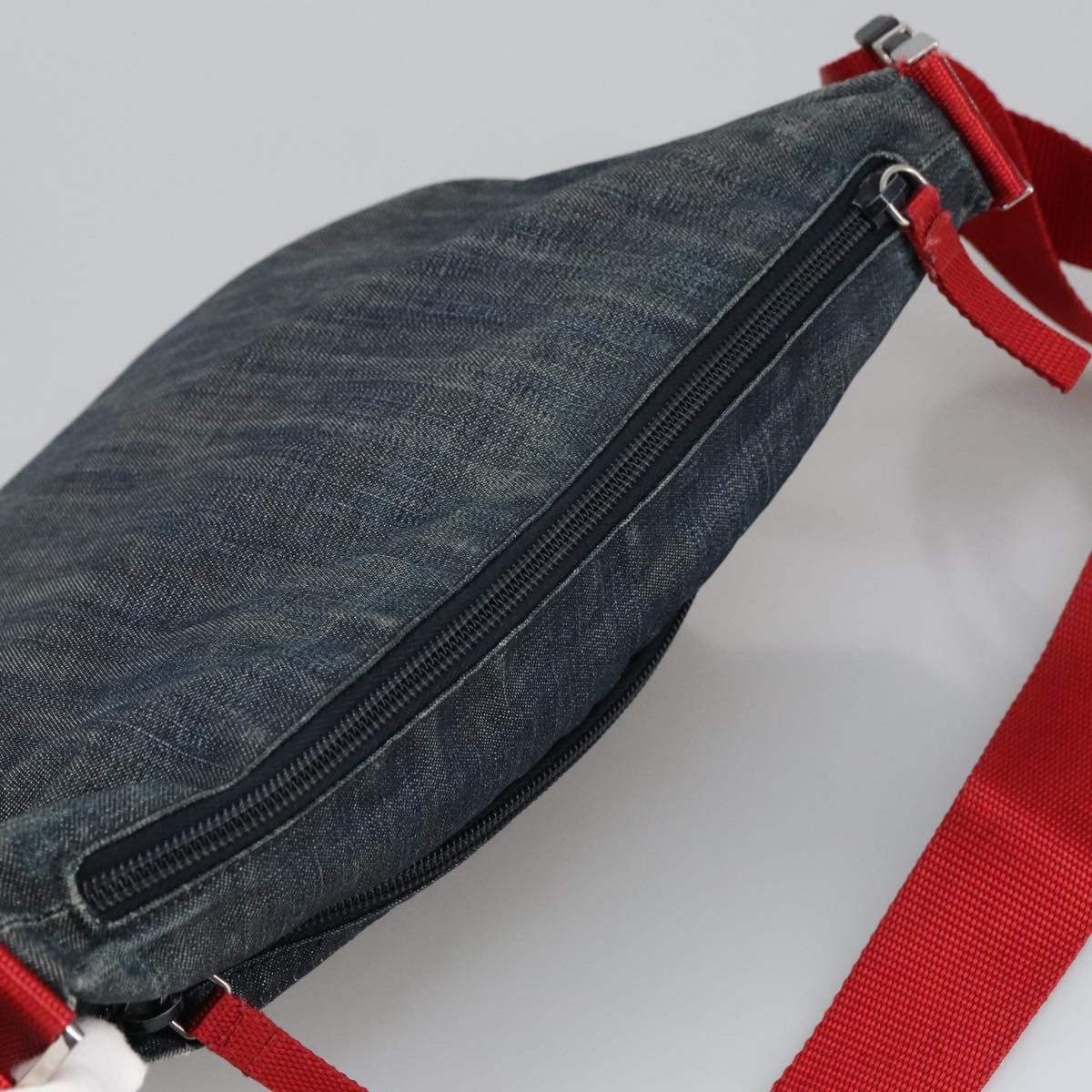 Prada Sports Navy Canvas Shoulder Bag (Pre-Owned) Size ONE SIZE - 12 Thumbnail