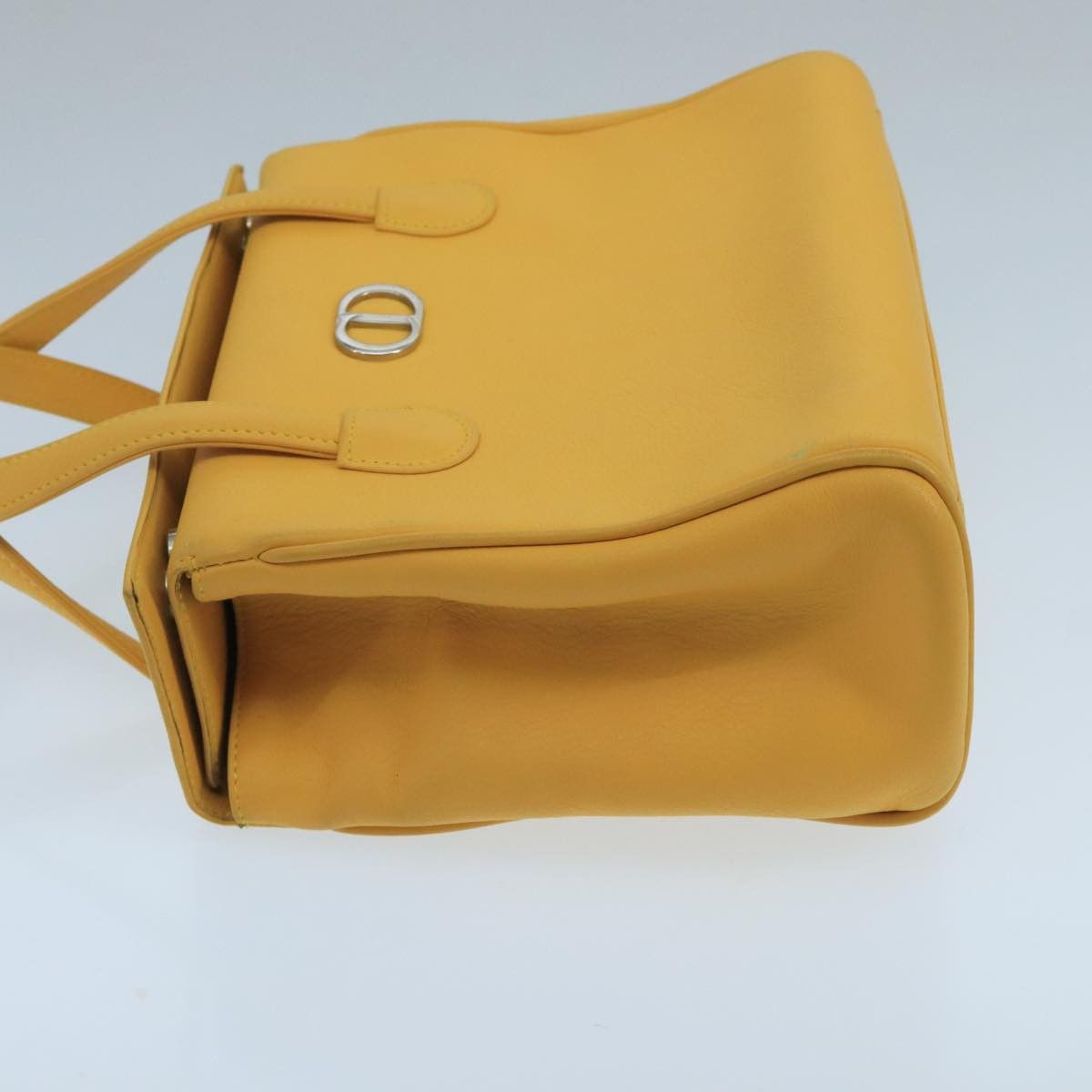 Cd Yellow Leather Handbag (Pre-Owned)
