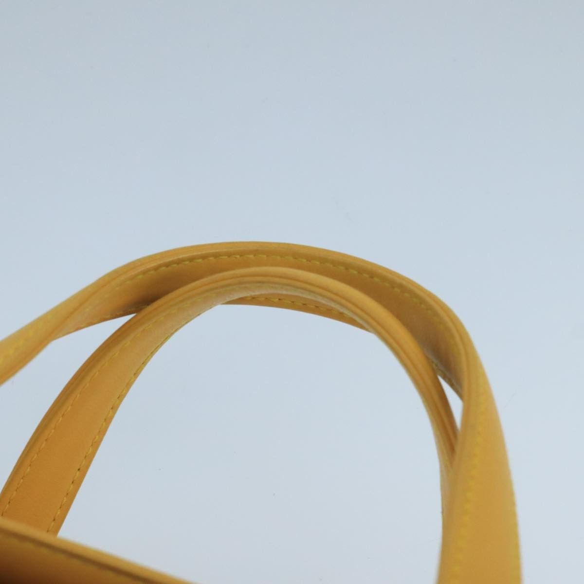 Cd Yellow Leather Handbag (Pre-Owned)
