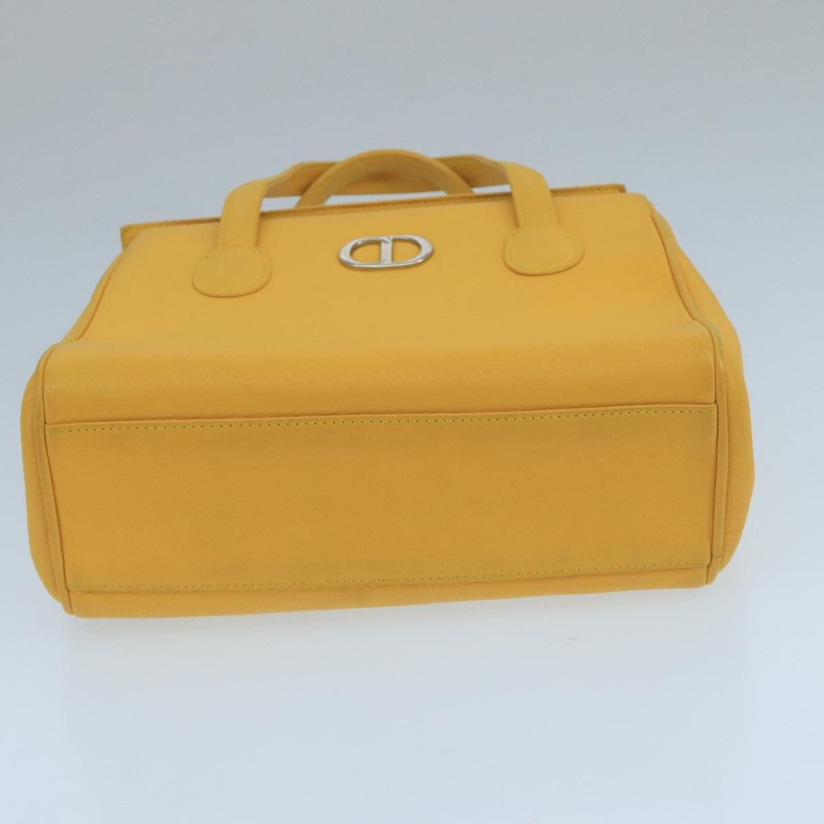Cd Yellow Leather Handbag (Pre-Owned)