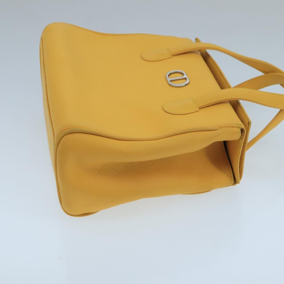 Cd Yellow Leather Handbag (Pre-Owned)