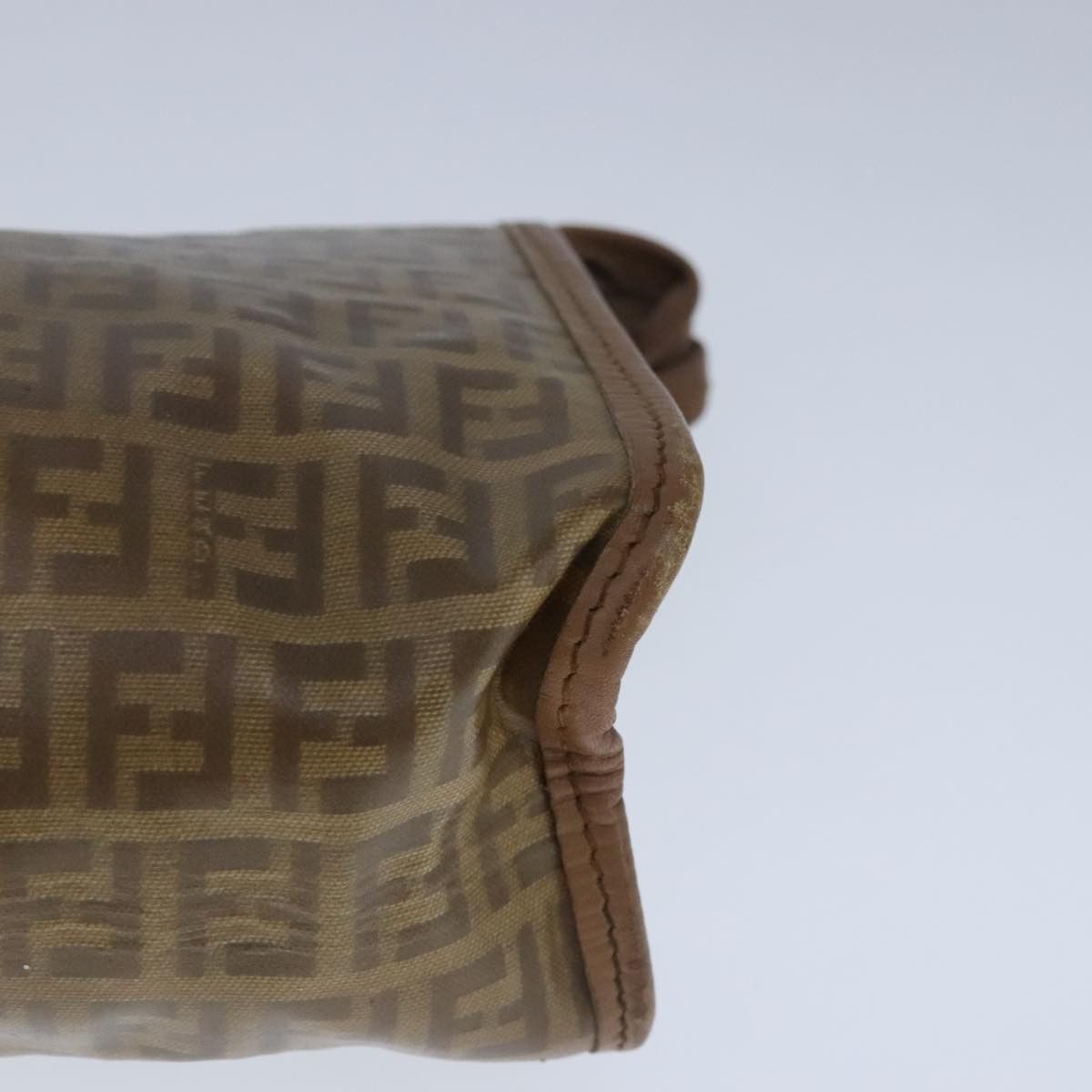 Fendi Zucchino Brown Canvas Clutch Bag (Pre-Owned) Size ONE SIZE - 6 Thumbnail