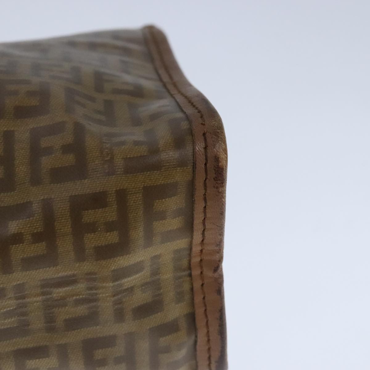 Fendi Zucchino Brown Canvas Clutch Bag (Pre-Owned) Size ONE SIZE - 5 Thumbnail