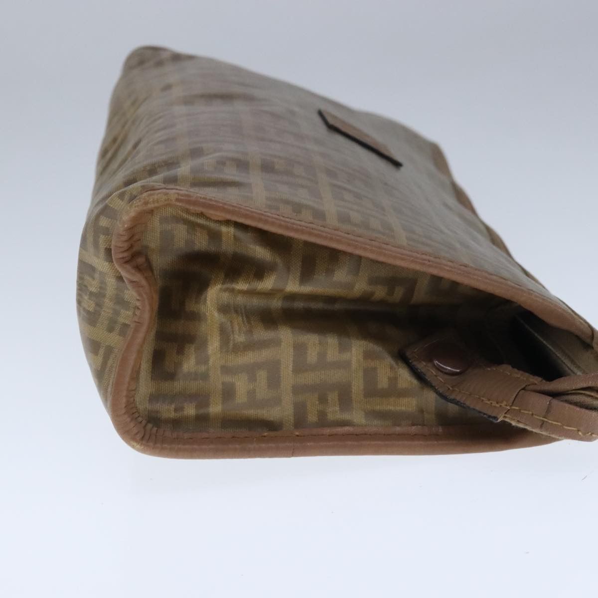 Fendi Zucchino Brown Canvas Clutch Bag (Pre-Owned) Size ONE SIZE - 13 Thumbnail