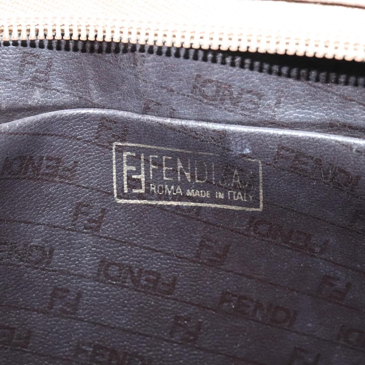 Fendi Zucchino Brown Canvas Clutch Bag (Pre-Owned) Size ONE SIZE - 8 Thumbnail