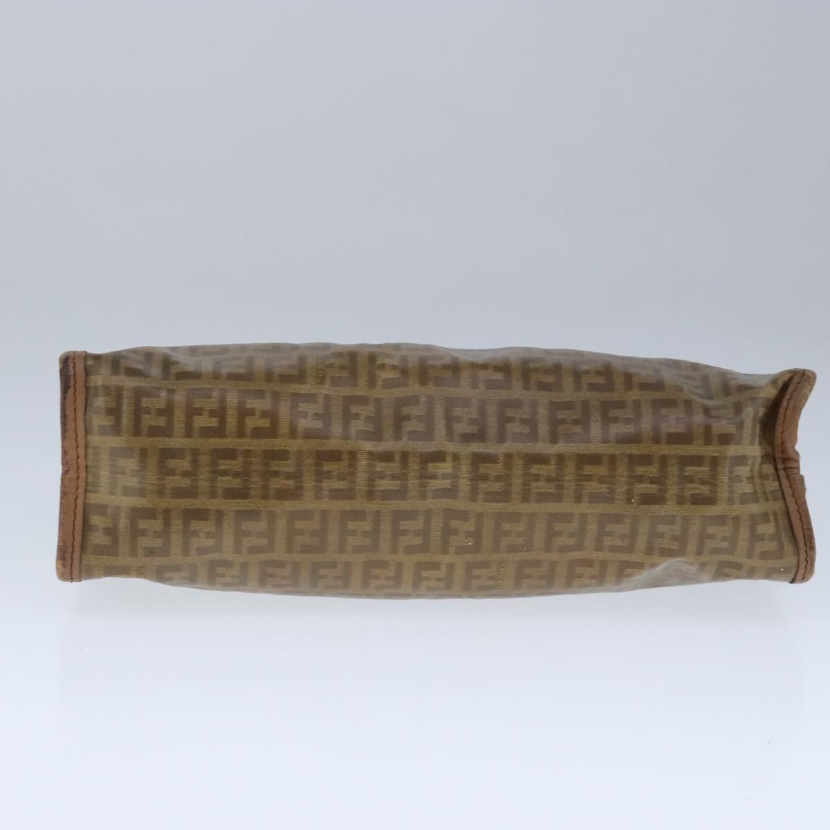 Fendi Zucchino Brown Canvas Clutch Bag (Pre-Owned) Size ONE SIZE - 4 Thumbnail