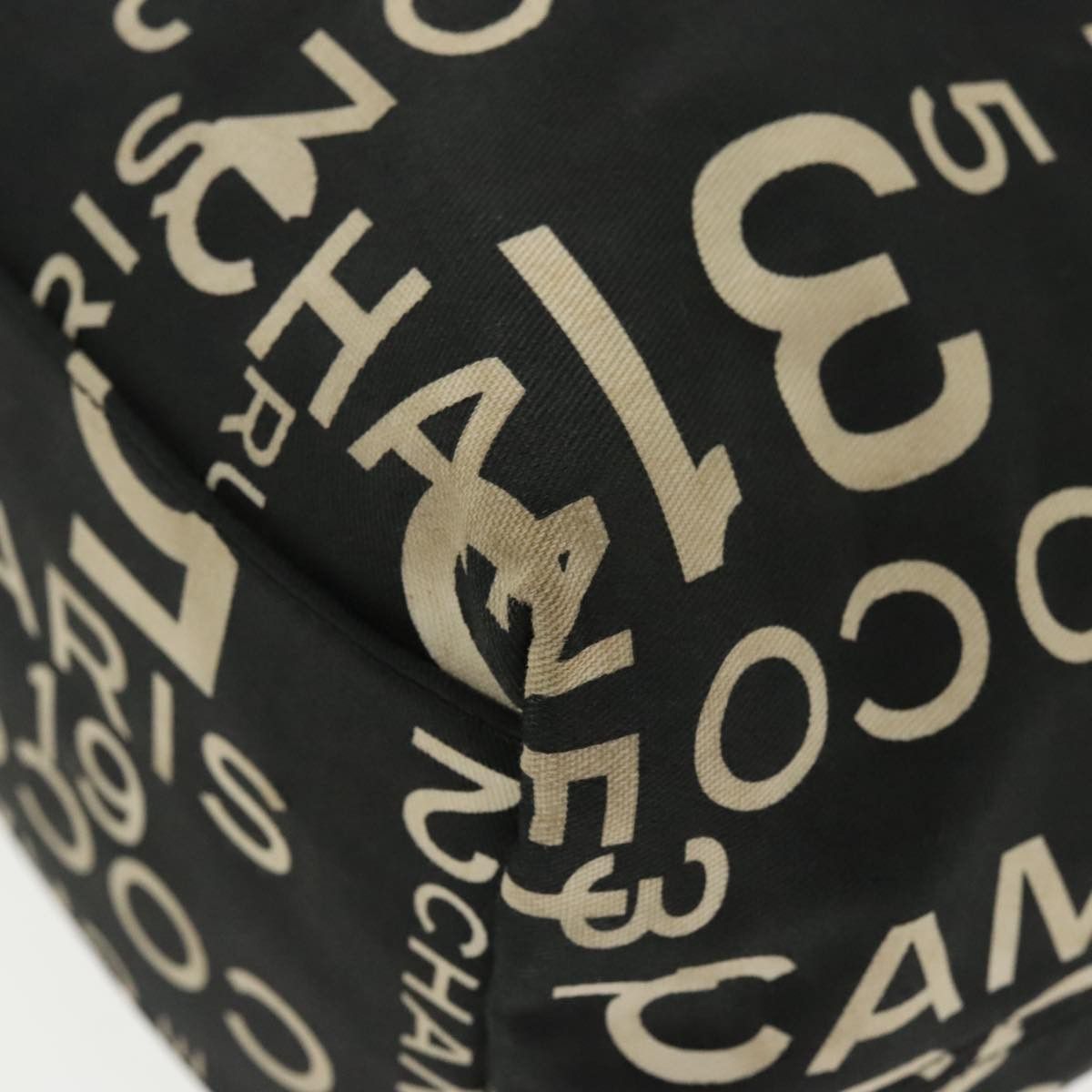 Chanel Black Canvas Tote Bag (Pre-Owned) Size ONE SIZE - 17 Thumbnail