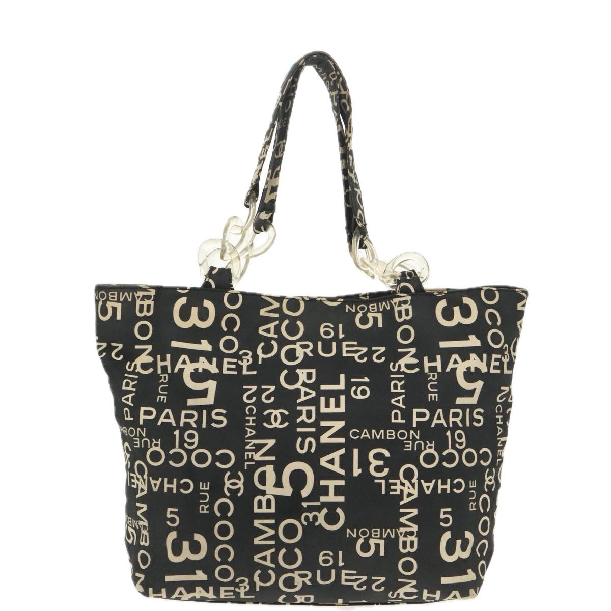 Chanel Black Canvas Tote Bag (Pre-Owned) Size ONE SIZE - 2 Thumbnail