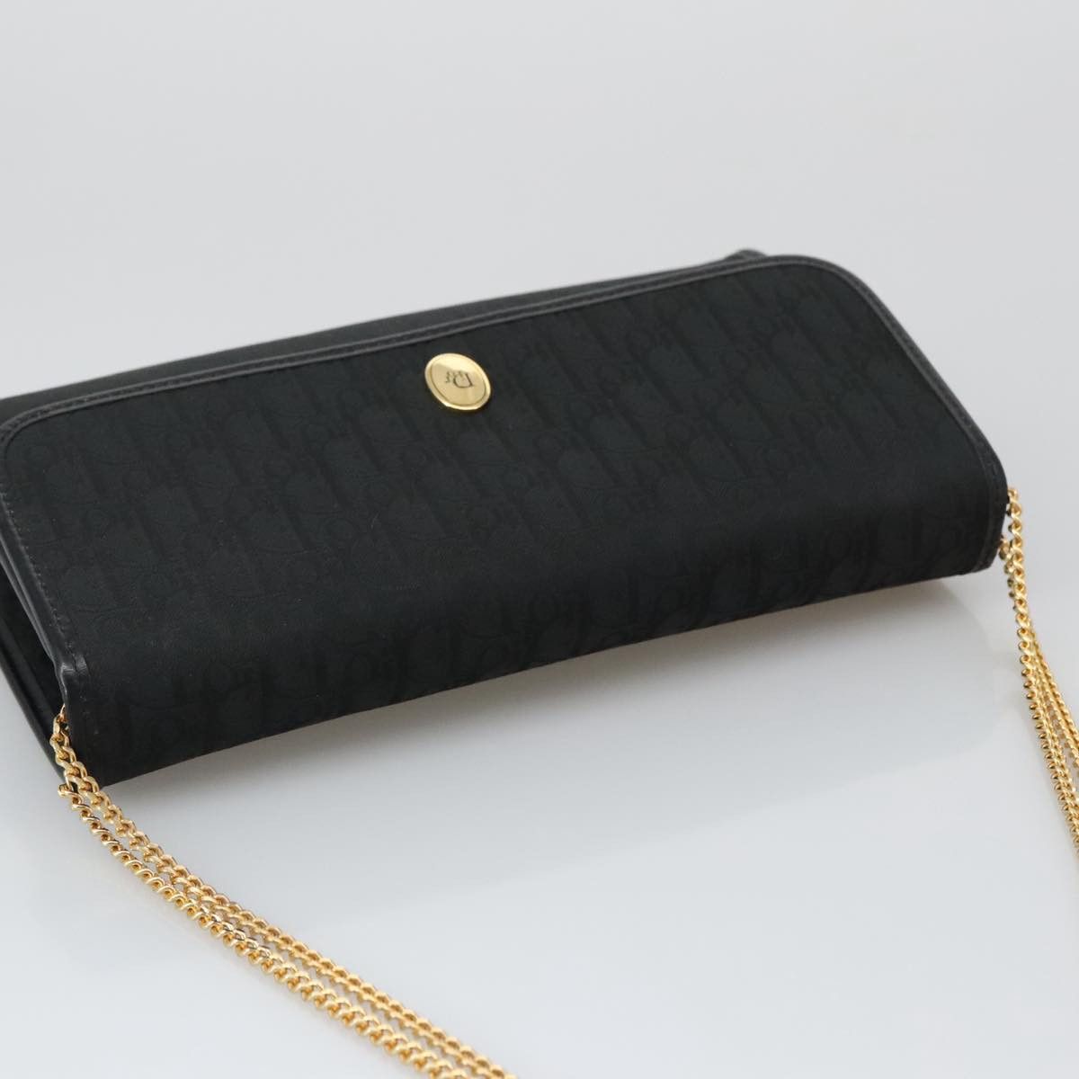 Dior Trotter Black Canvas Shoulder Bag (Pre-Owned) Size ONE SIZE - 13 Thumbnail