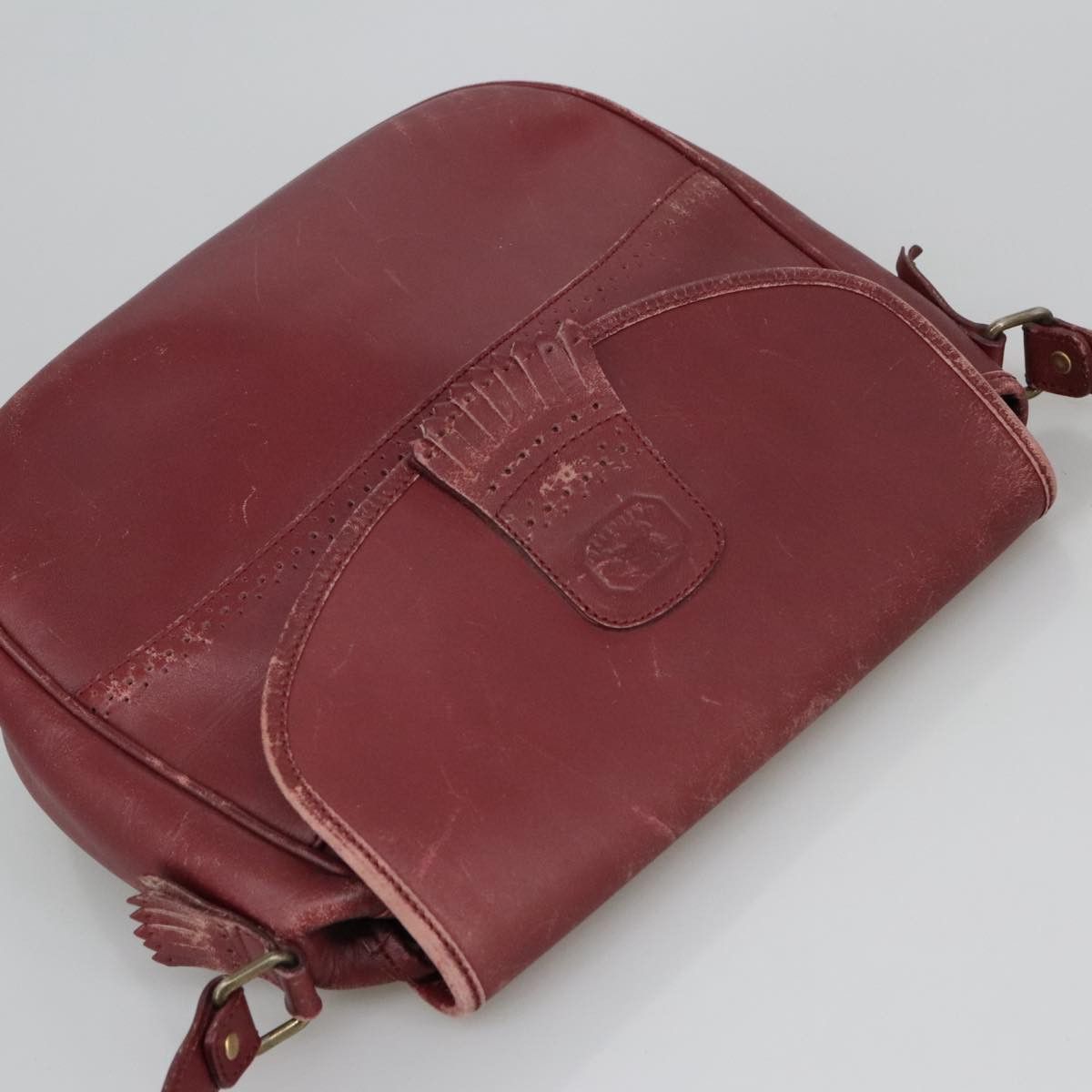 Burberry Burgundy Leather Shoulder Bag (Pre-Owned) Size ONE SIZE - 6 Thumbnail