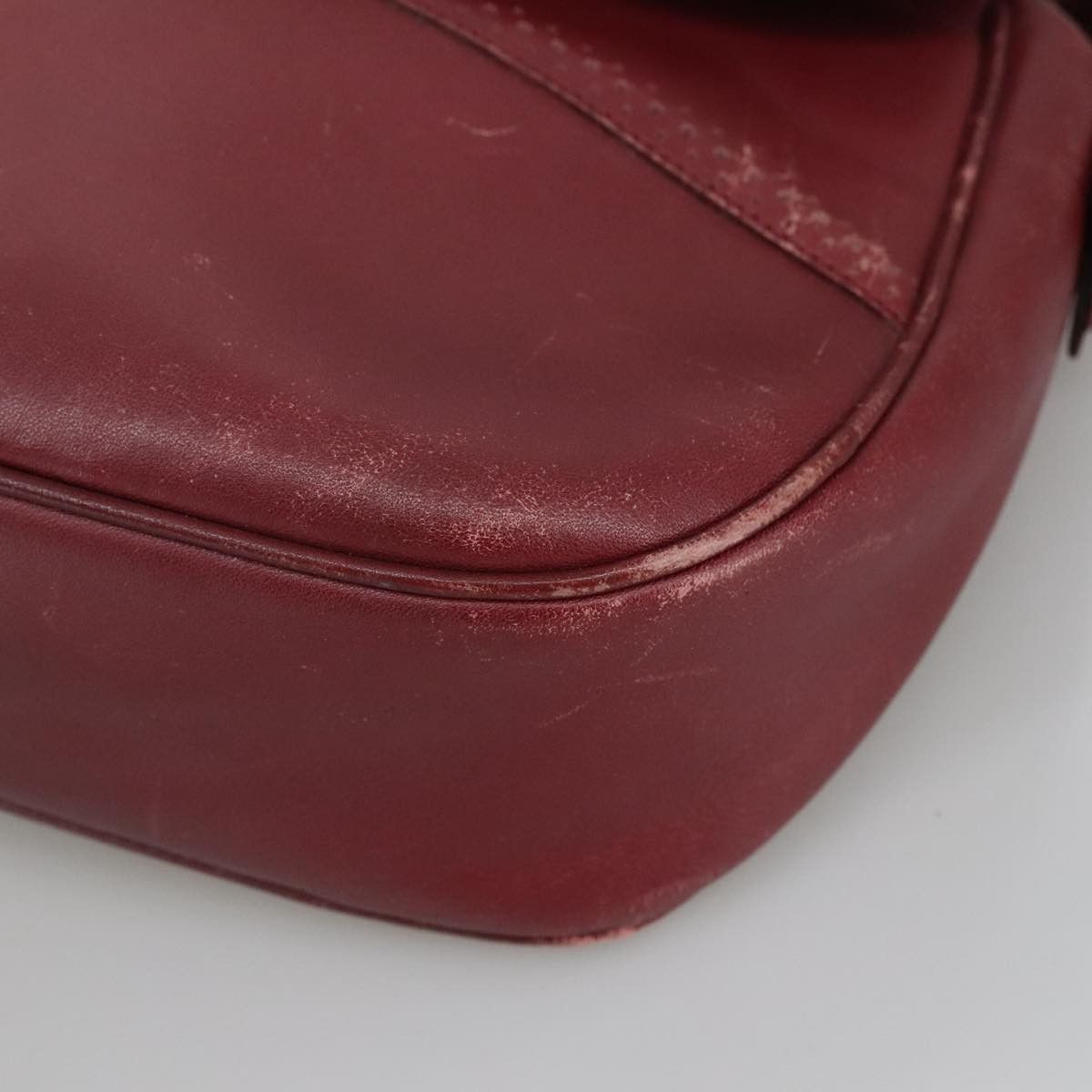 Burberry Burgundy Leather Shoulder Bag (Pre-Owned) Size ONE SIZE - 7 Thumbnail