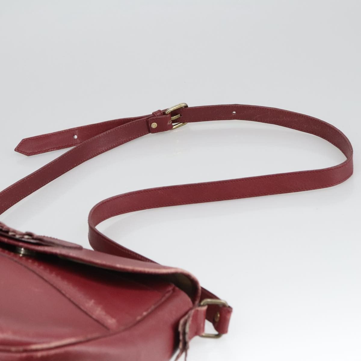 Burberry Burgundy Leather Shoulder Bag (Pre-Owned) Size ONE SIZE - 15 Thumbnail