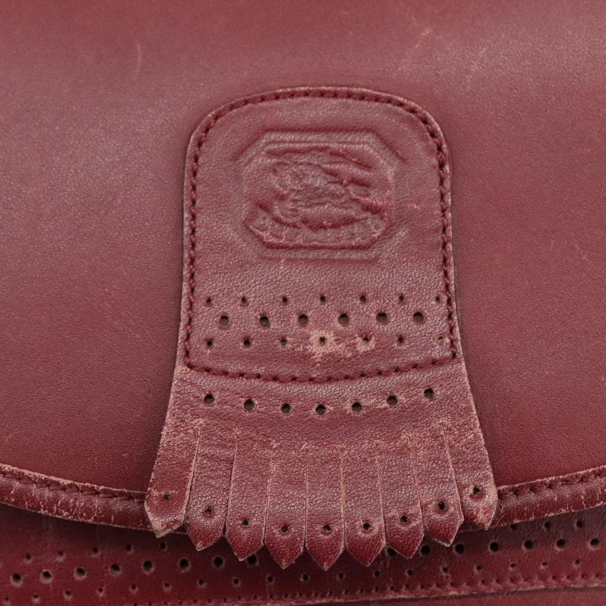 Burberry Burgundy Leather Shoulder Bag (Pre-Owned) Size ONE SIZE - 10 Thumbnail