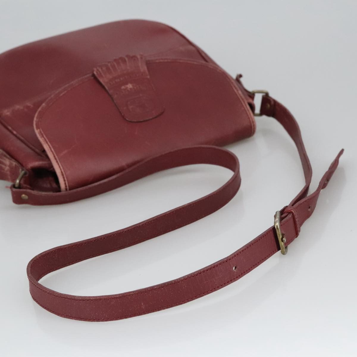 Burberry Burgundy Leather Shoulder Bag (Pre-Owned) Size ONE SIZE - 4 Thumbnail