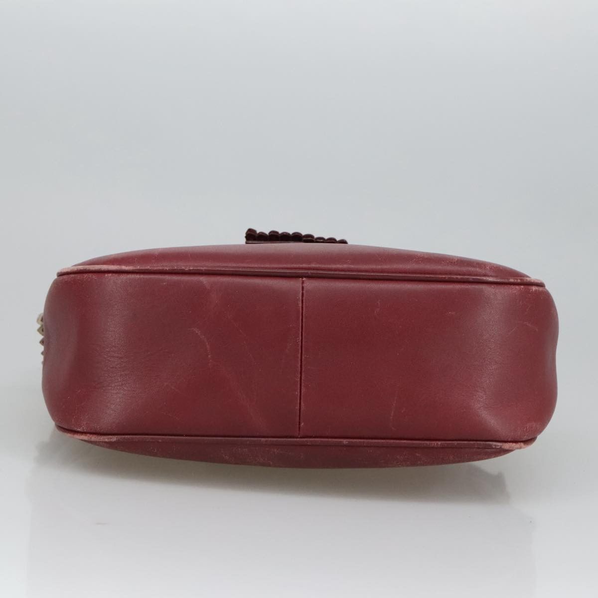 Burberry Burgundy Leather Shoulder Bag (Pre-Owned) Size ONE SIZE - 5 Thumbnail