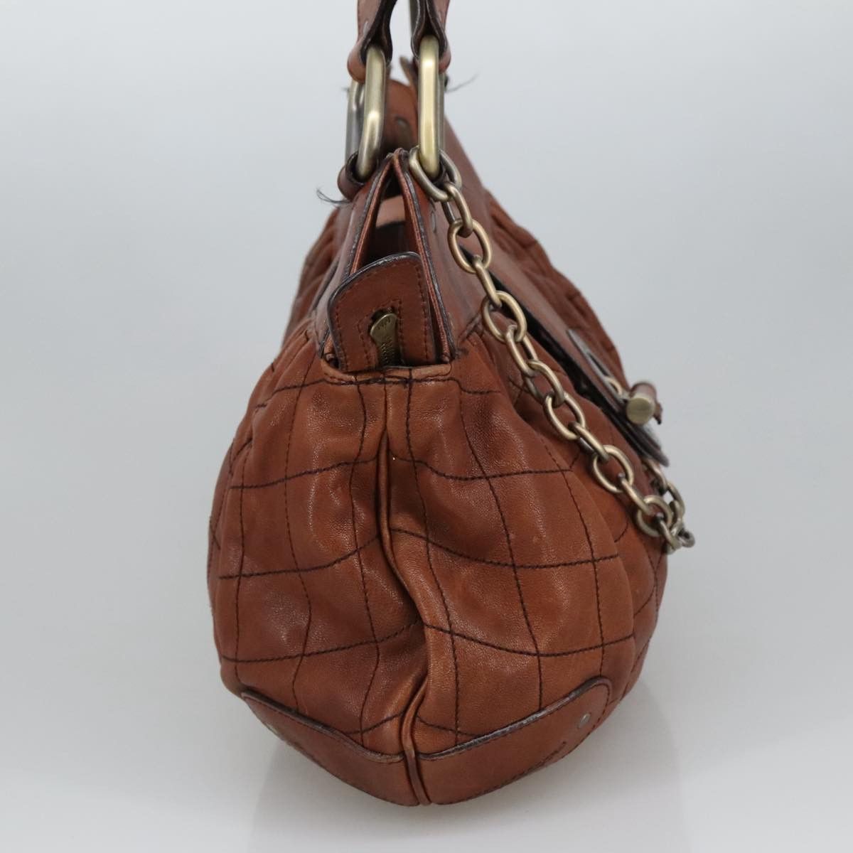 Bally Moreen T Brown Leather Handbag (Pre-Owned) Size ONE SIZE - 3 Thumbnail