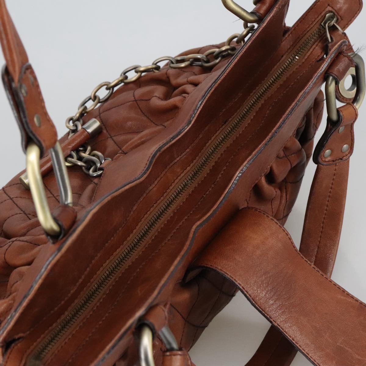Bally Moreen T Brown Leather Handbag (Pre-Owned) Size ONE SIZE - 13 Thumbnail