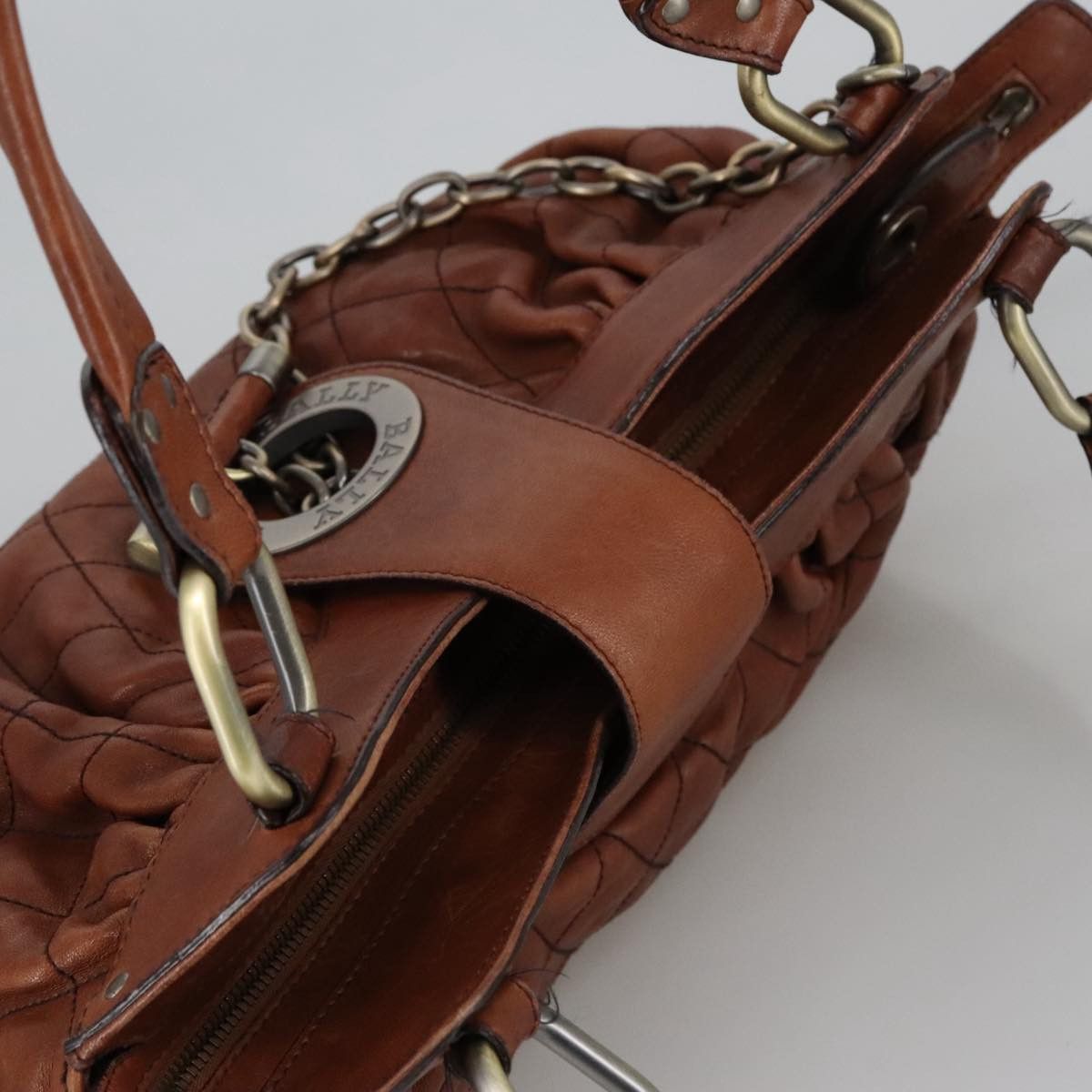 Bally Moreen T Brown Leather Handbag (Pre-Owned) Size ONE SIZE - 16 Thumbnail