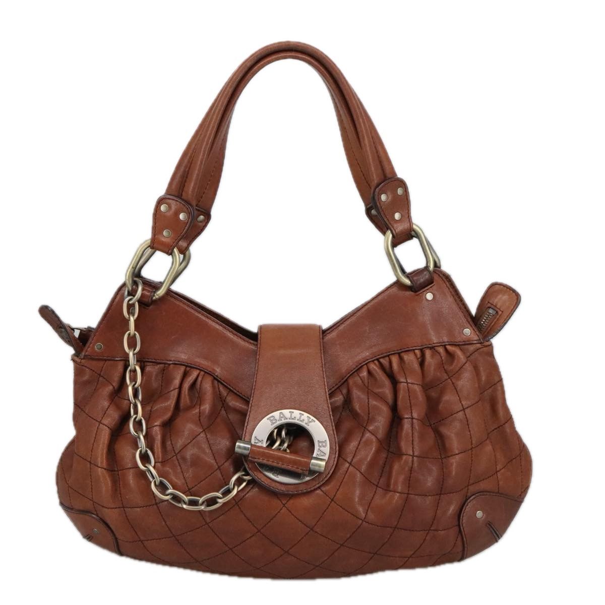 Bally Moreen T Brown Leather Handbag (Pre-Owned) Size ONE SIZE - 18 Thumbnail