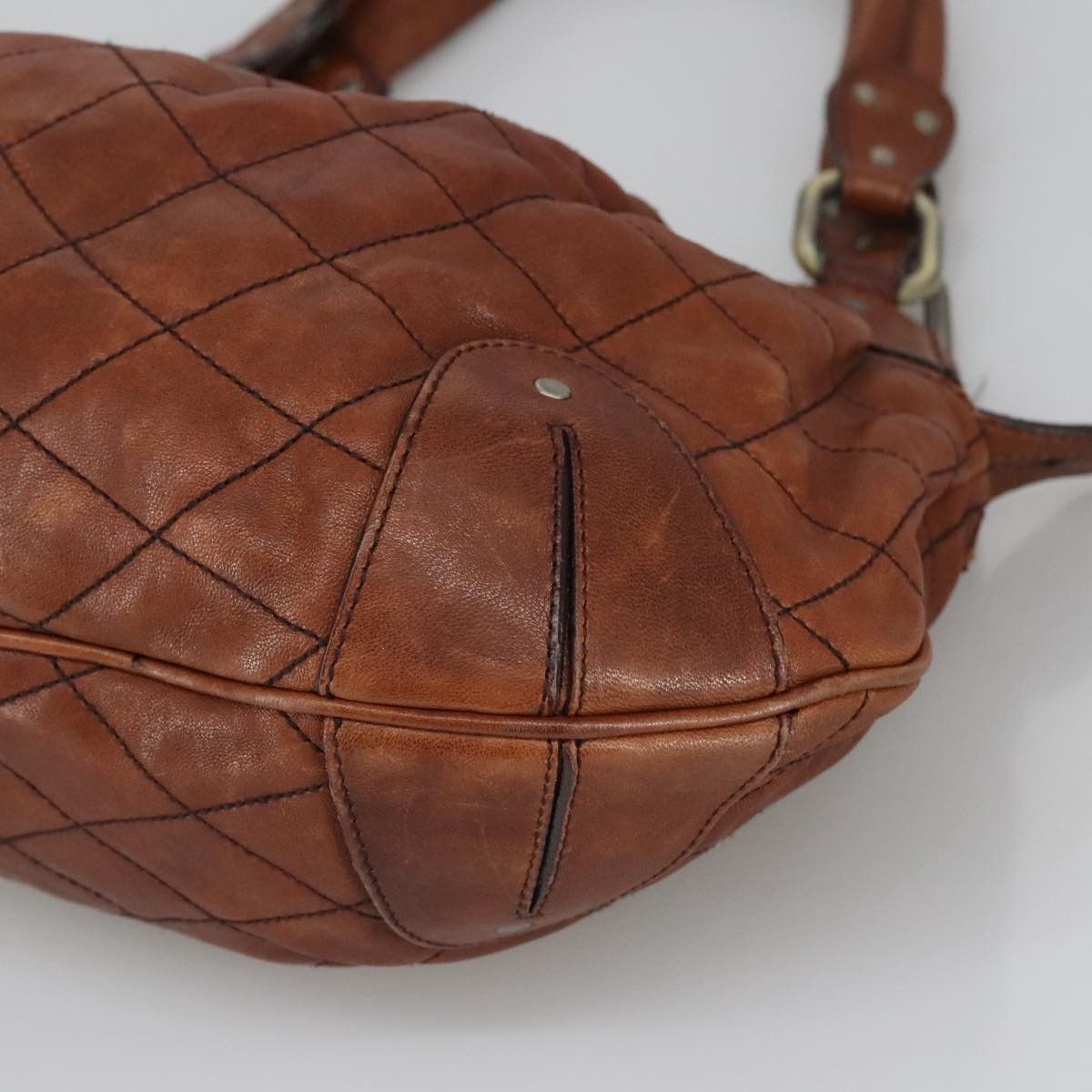 Bally Moreen T Brown Leather Handbag (Pre-Owned) Size ONE SIZE - 6 Thumbnail