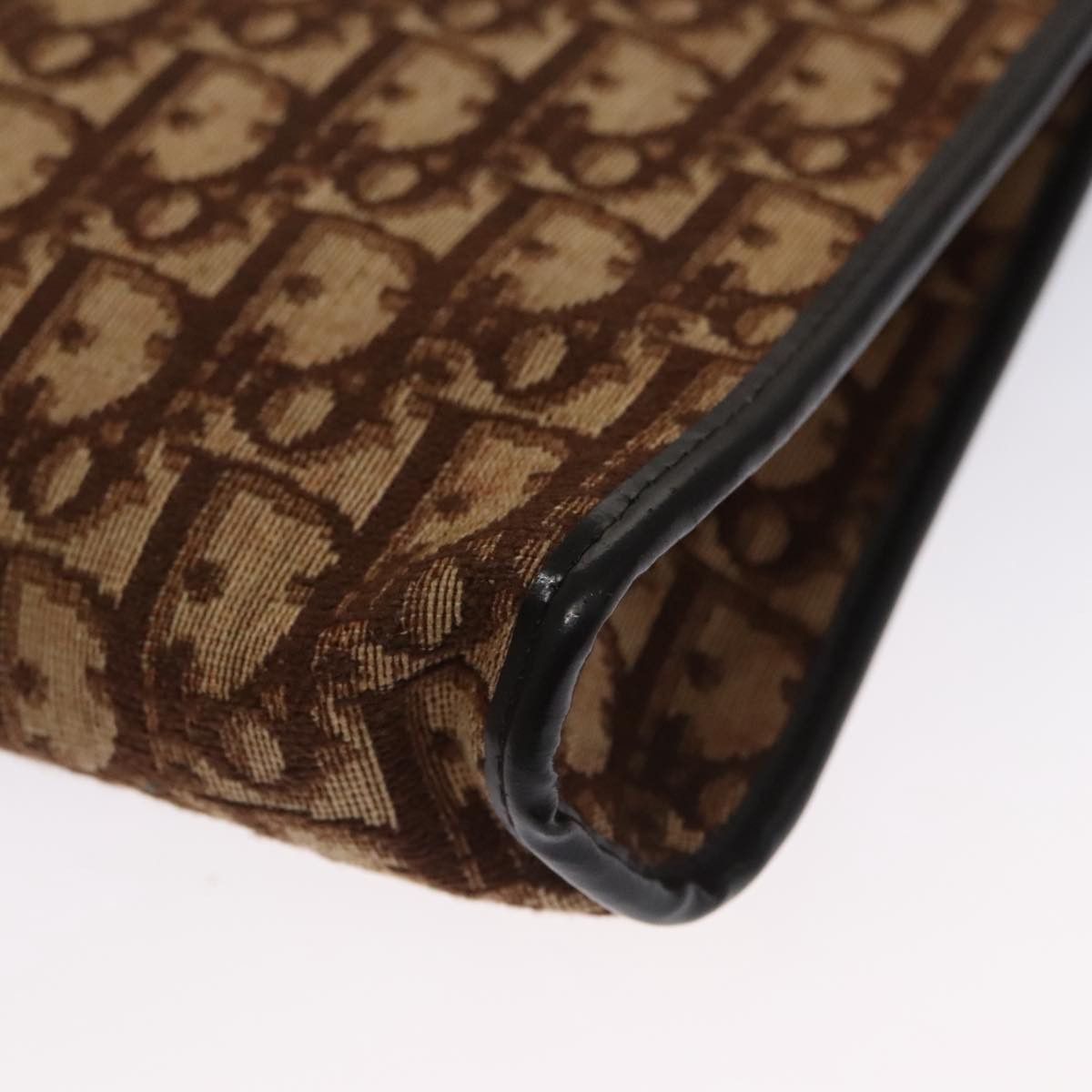 Dior Trotter Brown Canvas Shoulder Bag (Pre-Owned) Size ONE SIZE - 14 Thumbnail