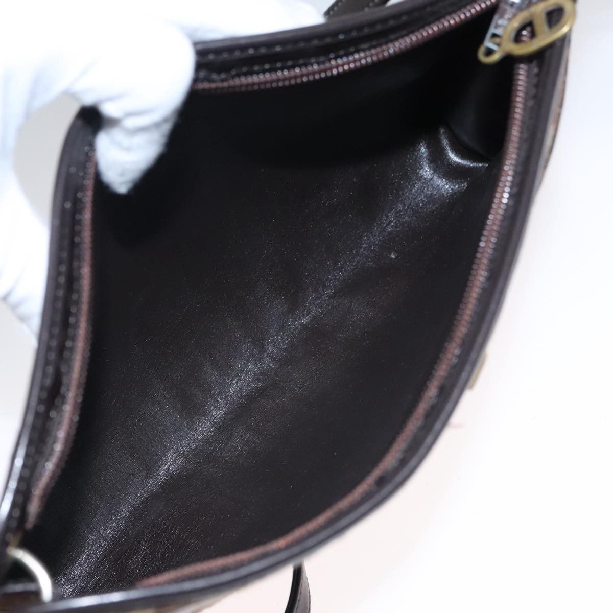 Dior Trotter Brown Canvas Shoulder Bag (Pre-Owned) Size ONE SIZE - 8 Thumbnail