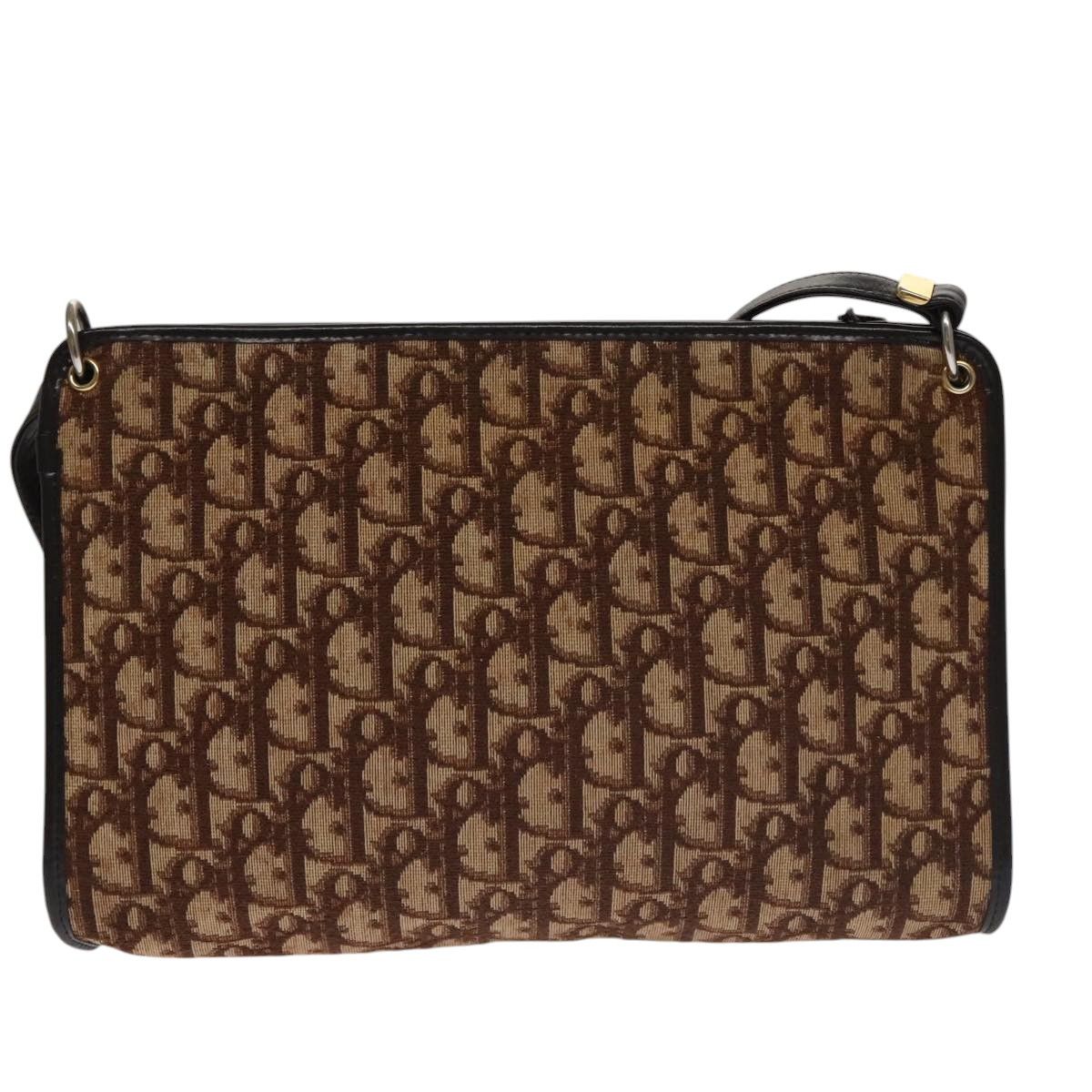 Dior Trotter Brown Canvas Shoulder Bag (Pre-Owned) Size ONE SIZE - 2 Thumbnail