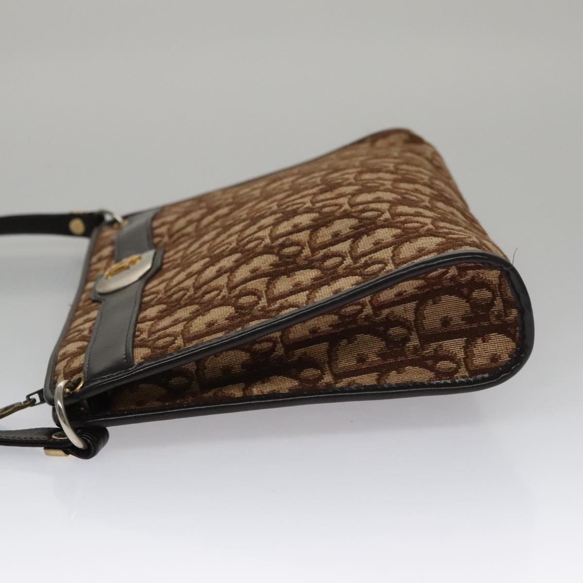 Dior Trotter Brown Canvas Shoulder Bag (Pre-Owned) Size ONE SIZE - 11 Thumbnail