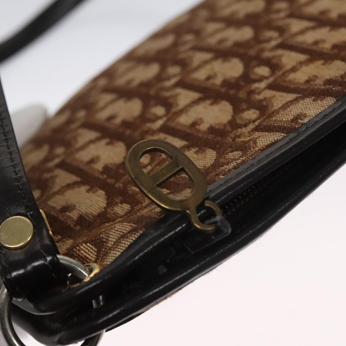 Dior Trotter Brown Canvas Shoulder Bag (Pre-Owned) Size ONE SIZE - 18 Thumbnail