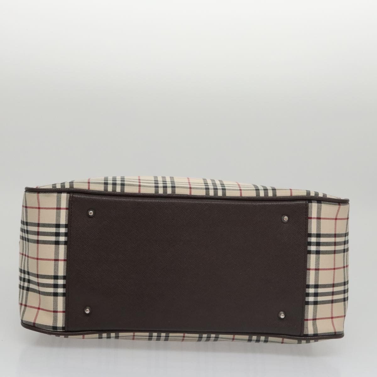 Burberry Nova Check Beige Canvas Handbag (Pre-Owned) Size ONE SIZE - 17 Thumbnail