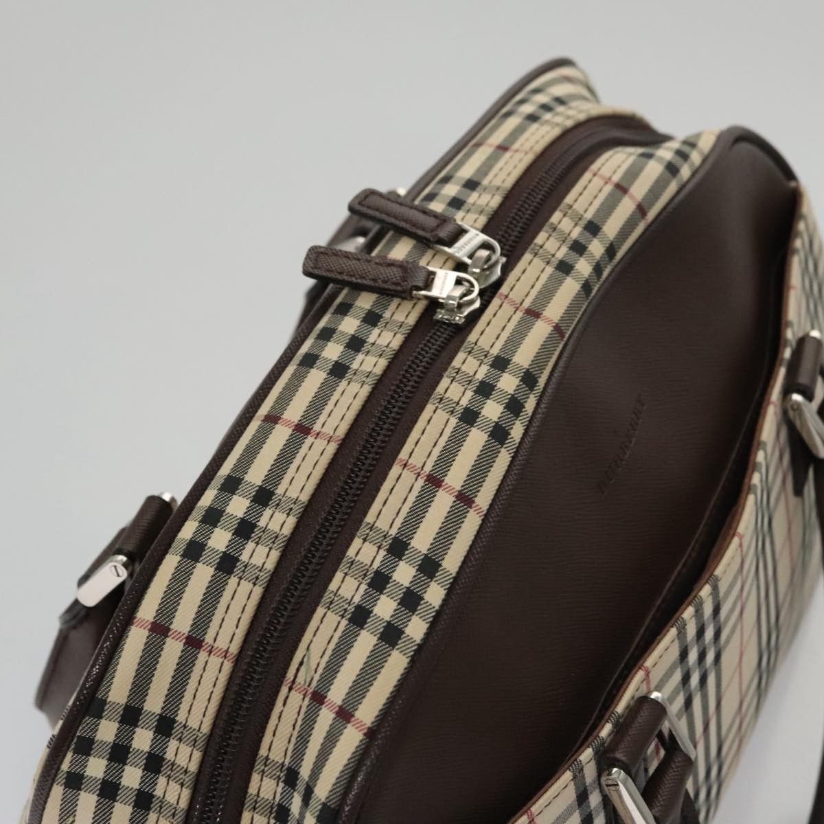 Burberry Nova Check Beige Canvas Handbag (Pre-Owned) Size ONE SIZE - 11 Thumbnail