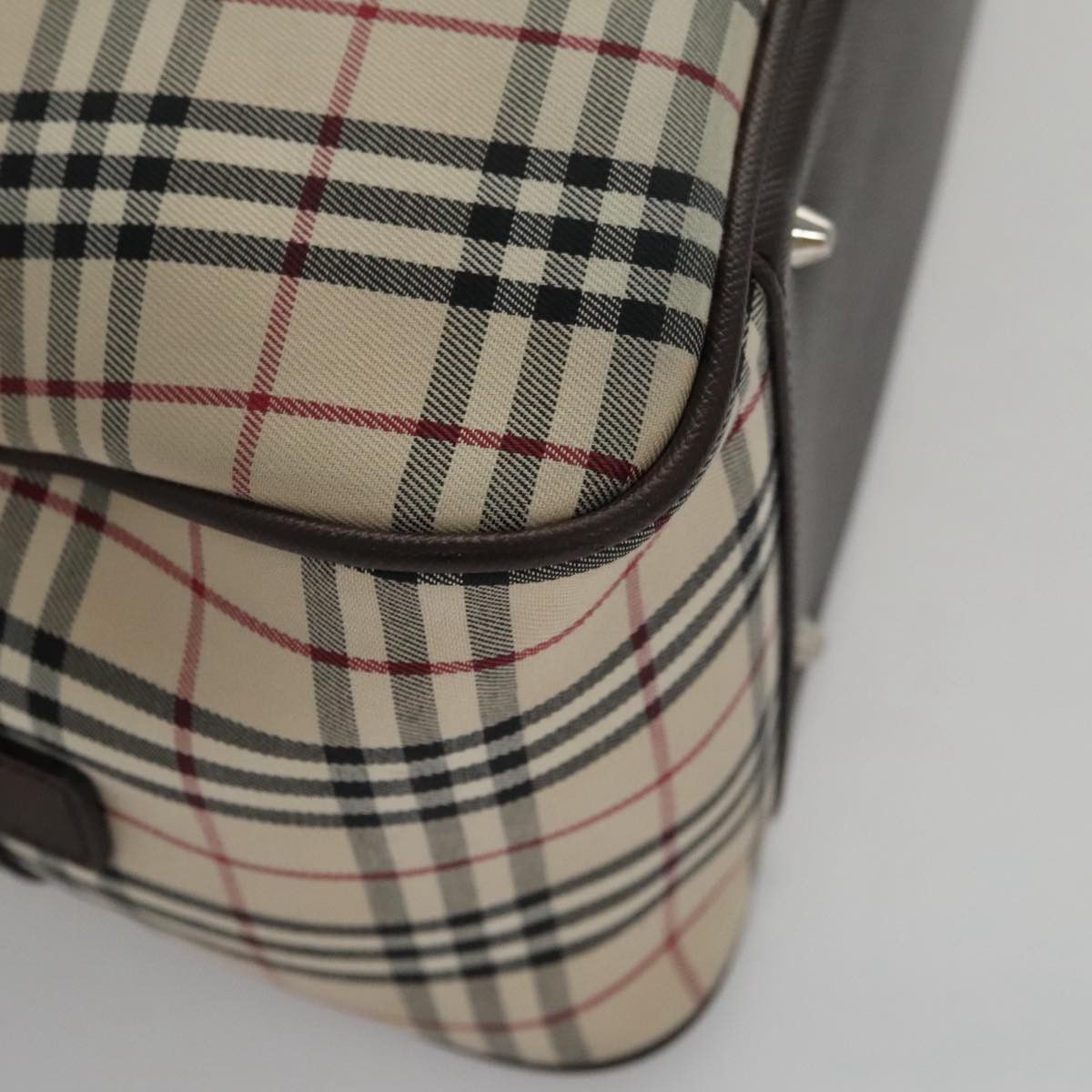 Burberry Nova Check Beige Canvas Handbag (Pre-Owned) Size ONE SIZE - 8 Thumbnail