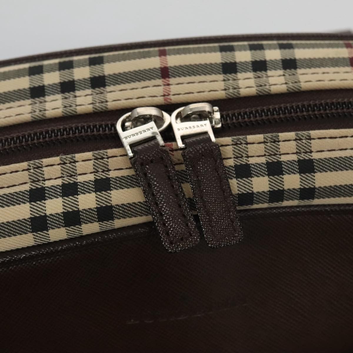 Burberry Nova Check Beige Canvas Handbag (Pre-Owned) Size ONE SIZE - 12 Thumbnail