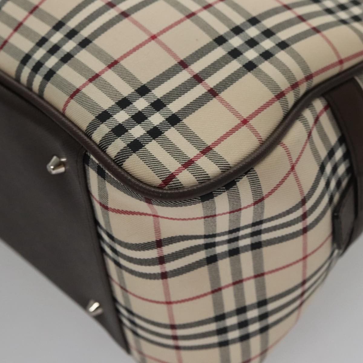 Burberry Nova Check Beige Canvas Handbag (Pre-Owned) Size ONE SIZE - 10 Thumbnail