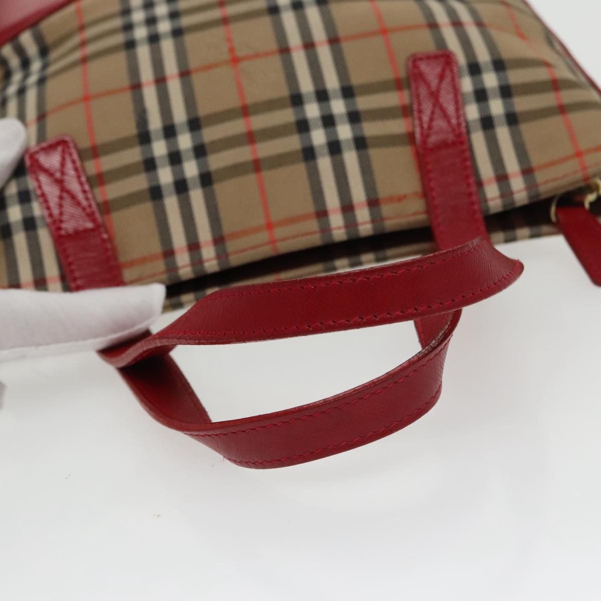 Burberry Nova Check Beige Canvas Handbag (Pre-Owned) Size ONE SIZE - 4 Thumbnail