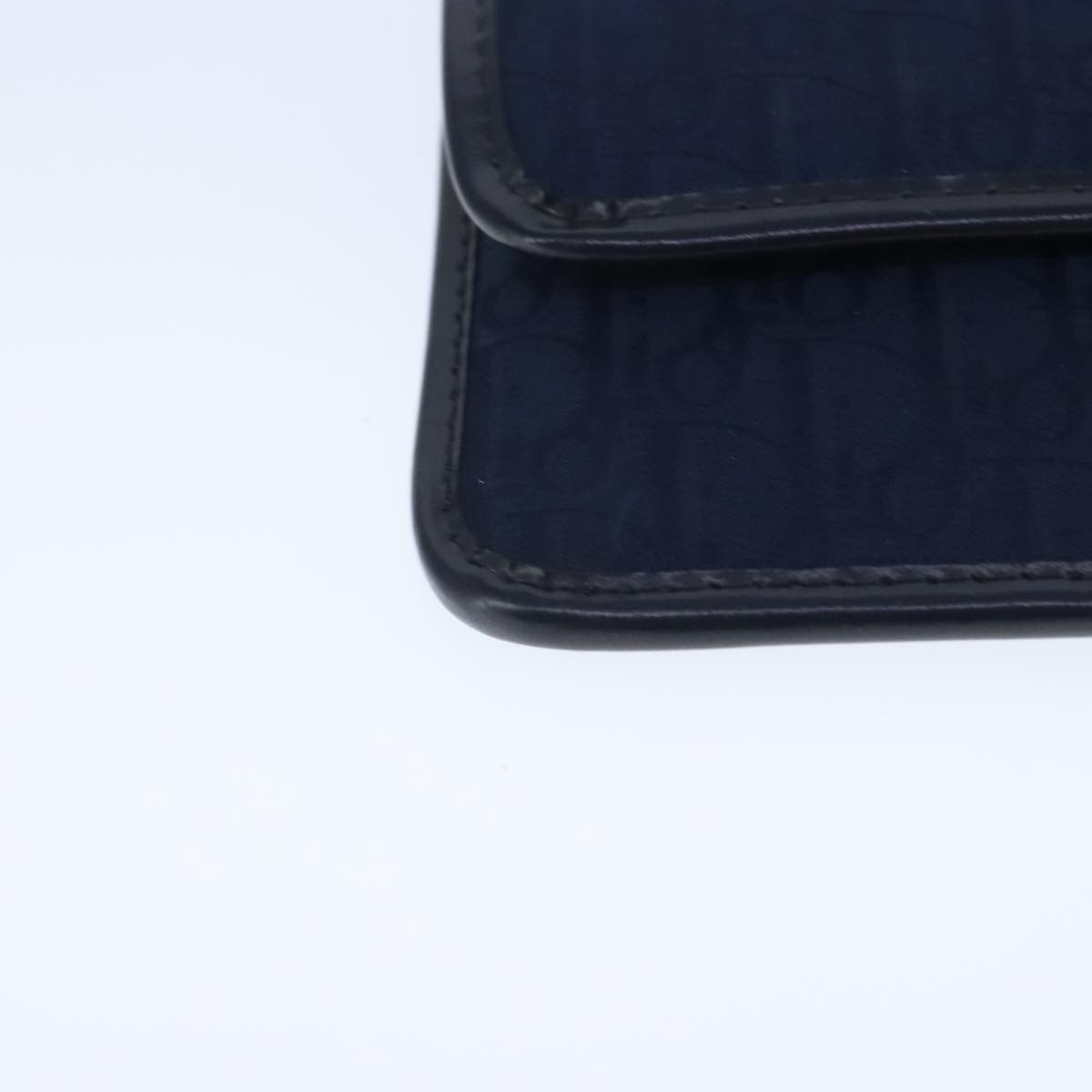 Dior Trotter Navy Canvas Clutch Bag (Pre-Owned) Size ONE SIZE - 14 Thumbnail